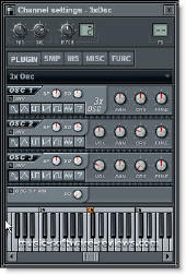 Fruity Loops 3xOsc Synthesizer