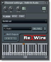 Fruity Loops FL Studio 6 - Rewired Plugin