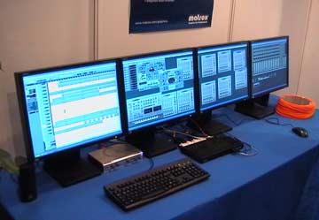 Musikmesse Frankfurt 2006 Four screens driven by Matrox