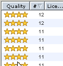 Limewire 4.1 Search result columns